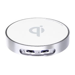 桌上型雙USB埠無線充電器