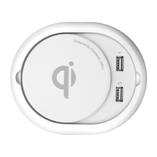 嵌入式雙USB埠無線充電器