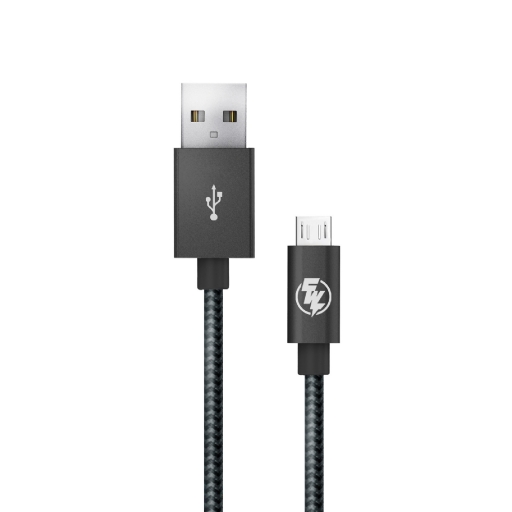 6.0ftAluminumUSBCablewithMicroUSBConnector